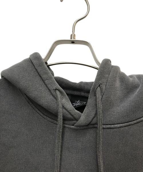 stussy（ステューシー）stussy (ステューシー) Smooth Stock Pigment Dyed Hoodie グレー サイズ:Sの古着・服飾アイテム