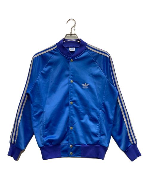 adidas（アディダス）adidas (アディダス) 80's スナップボタントラックジャケット ブルー サイズ:Mの古着・服飾アイテム