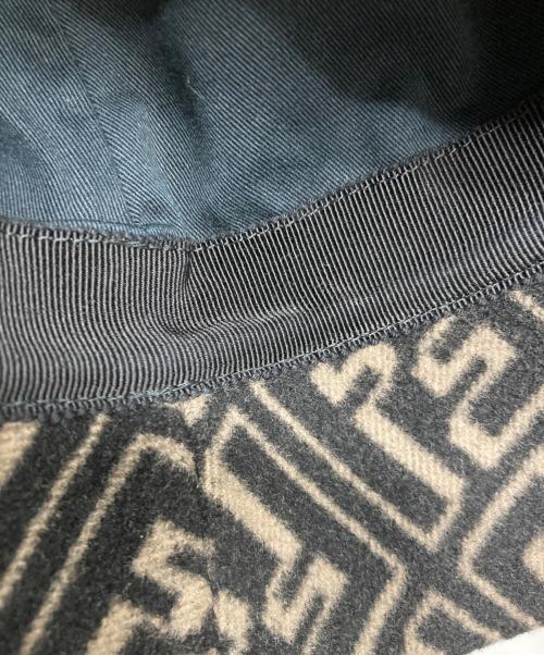 FENDI（フェンディ）FENDI (フェンディ) ウールズッカ柄バケットハット ブラック×ブラウン サイズ:Mの古着・服飾アイテム