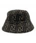 FENDI (フェンディ) ウールズッカ柄バケットハット ブラック×ブラウン サイズ:M：25000円