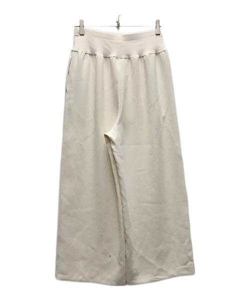 BEARDSLEY（ビアズリー）BEARDSLEY (ビアズリー) ドレープダブルクロスウエストリブパンツ ホワイト サイズ:2の古着・服飾アイテム