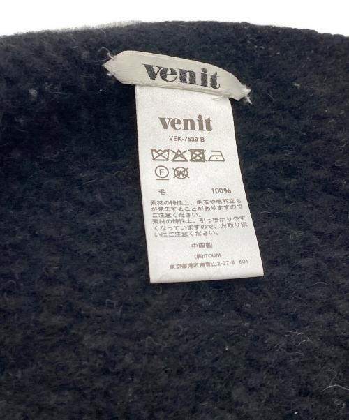 Venit（ヴェニット）venit (ヴェニット) ウールスカーフ ブラックの古着・服飾アイテム