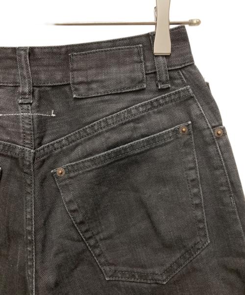 MM6 Maison Margiela（エムエムシックスメゾンマルジェラ）MM6 Maison Margiela (エムエムシックスメゾンマルジェラ) ワイドレッグデニムパンツ ブラック サイズ:３６の古着・服飾アイテム