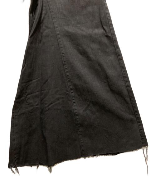 MM6 Maison Margiela（エムエムシックスメゾンマルジェラ）MM6 Maison Margiela (エムエムシックスメゾンマルジェラ) ワイドレッグデニムパンツ ブラック サイズ:３６の古着・服飾アイテム
