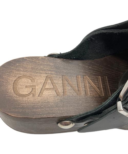 GANNI（ガニー）Ganni (ガニー) STUDDED LEATHER MULE ブラック サイズ:38の古着・服飾アイテム