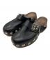 Ganni（ガニー）の古着「STUDDED LEATHER MULE」｜ブラック