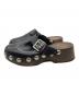 Ganni (ガニー) STUDDED LEATHER MULE ブラック サイズ:38：8000円