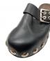 中古・古着 Ganni (ガニー) STUDDED LEATHER MULE ブラック サイズ:38：8000円