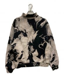 ALEXANDER WANG（アレキサンダー・ワン）の古着「スモークプリントモックネックニット」｜ホワイト×ブラック