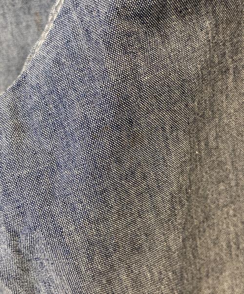 and wander（アンドワンダー）and wander (アンドワンダー) CORDURA indigo chambray collarless shirt コーデュラ・インディゴ・シャンブレー・カラーレス・シャツ 574-1983114 ブルー サイズ:FREEの古着・服飾アイテム