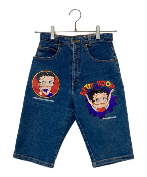 BETTY BOOP（ベティー・ブープ）BETTY BOOP (ベティー・ブープ) デニムショートパンツ インディゴ サイズ:W23の古着・服飾アイテム