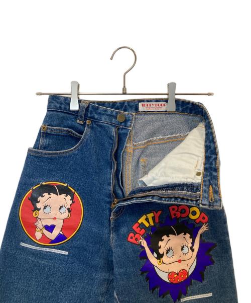 BETTY BOOP（ベティー・ブープ）BETTY BOOP (ベティー・ブープ) デニムショートパンツ インディゴ サイズ:W23の古着・服飾アイテム