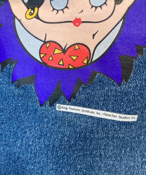 BETTY BOOP（ベティー・ブープ）BETTY BOOP (ベティー・ブープ) デニムショートパンツ インディゴ サイズ:W23の古着・服飾アイテム