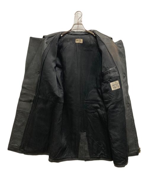 French Army（フランス軍）French Army (フレンチアーミー) 70's モーターサイクルレザーコート ブラック サイズ:96Lの古着・服飾アイテム