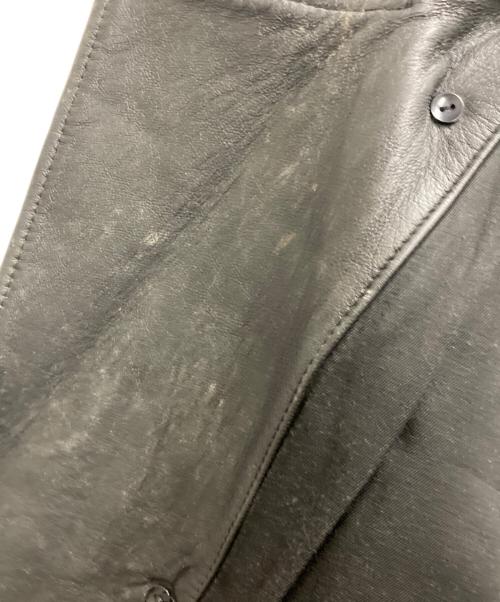 French Army（フランス軍）French Army (フレンチアーミー) 70's モーターサイクルレザーコート ブラック サイズ:96Lの古着・服飾アイテム