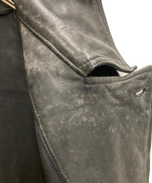 French Army（フランス軍）French Army (フレンチアーミー) 70's モーターサイクルレザーコート ブラック サイズ:96Lの古着・服飾アイテム