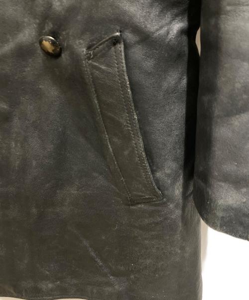 French Army（フランス軍）French Army (フレンチアーミー) 70's モーターサイクルレザーコート ブラック サイズ:96Lの古着・服飾アイテム