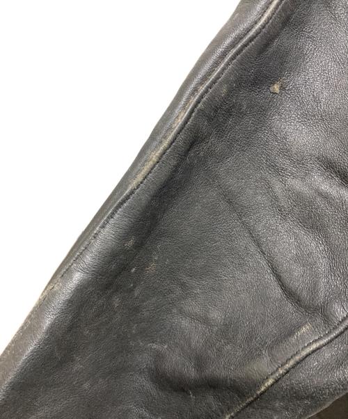 French Army（フランス軍）French Army (フレンチアーミー) 70's モーターサイクルレザーコート ブラック サイズ:96Lの古着・服飾アイテム