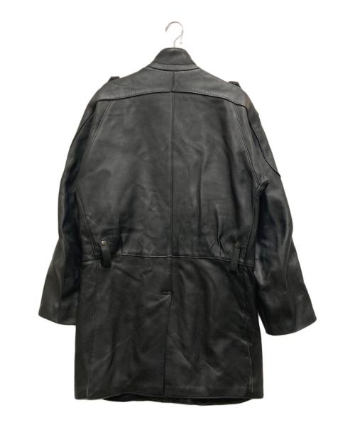 French Army（フレンチアーミー）French Army (フレンチアーミー) 80's モーターサイクルレザーコート ブラック サイズ:96の古着・服飾アイテム