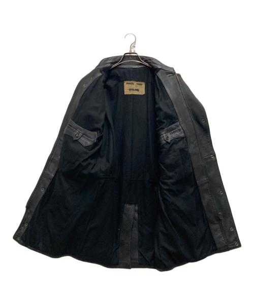 French Army（フレンチアーミー）French Army (フレンチアーミー) 80's モーターサイクルレザーコート ブラック サイズ:96の古着・服飾アイテム