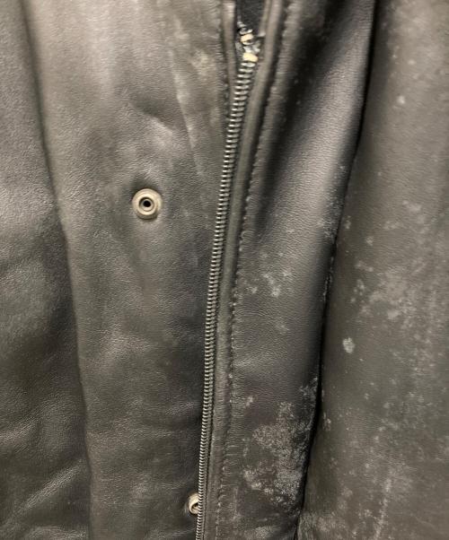 French Army（フレンチアーミー）French Army (フレンチアーミー) 80's モーターサイクルレザーコート ブラック サイズ:96の古着・服飾アイテム