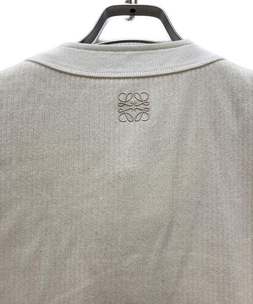 LOEWE（ロエベ）LOEWE (ロエベ) アナグラムレースアップカットソー ベージュ サイズ:Mの古着・服飾アイテム