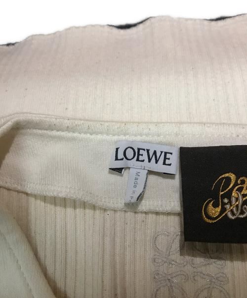 LOEWE（ロエベ）LOEWE (ロエベ) アナグラムレースアップカットソー ベージュ サイズ:Mの古着・服飾アイテム