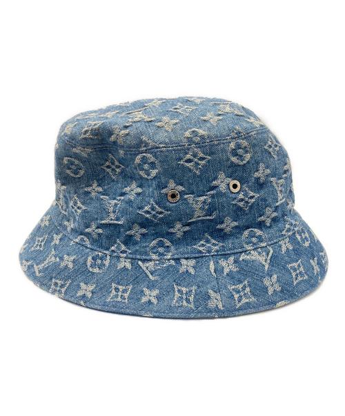 LOUIS VUITTON（ルイ ヴィトン）LOUIS VUITTON (ルイ ヴィトン) バケットハット・モノグラム エッセンシャル リバーシブル インディゴ×ネイビーの古着・服飾アイテム