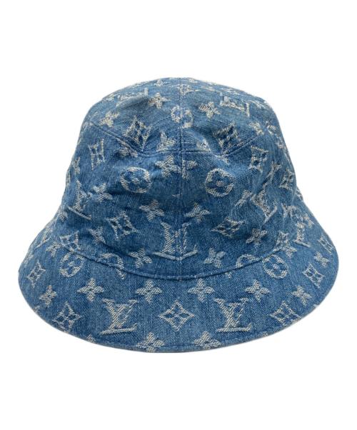 LOUIS VUITTON（ルイ ヴィトン）LOUIS VUITTON (ルイ ヴィトン) バケットハット・モノグラム エッセンシャル リバーシブル インディゴ×ネイビーの古着・服飾アイテム