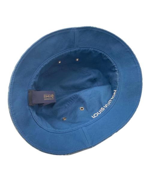 LOUIS VUITTON（ルイ ヴィトン）LOUIS VUITTON (ルイ ヴィトン) バケットハット・モノグラム エッセンシャル リバーシブル インディゴ×ネイビーの古着・服飾アイテム