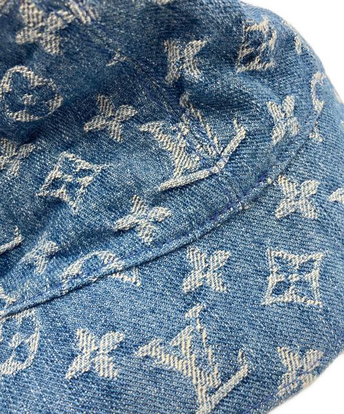 LOUIS VUITTON（ルイ ヴィトン）LOUIS VUITTON (ルイ ヴィトン) バケットハット・モノグラム エッセンシャル リバーシブル インディゴ×ネイビーの古着・服飾アイテム