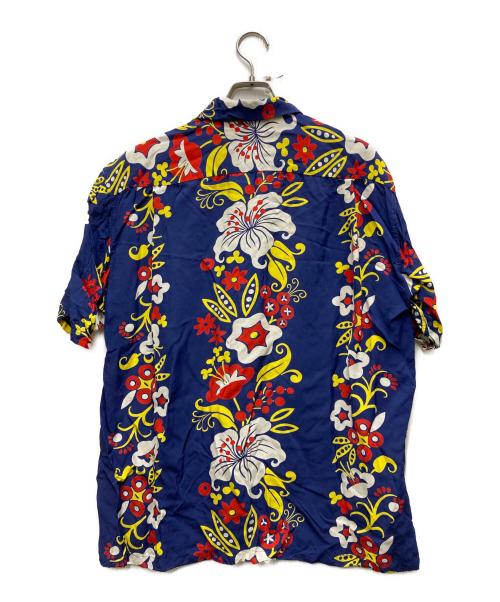 Sun Surf（サンサーフ）Sun Surf (サンサーフ) RAYON S/S“ELSIE'S FLOWER” ブルー サイズ:Lの古着・服飾アイテム
