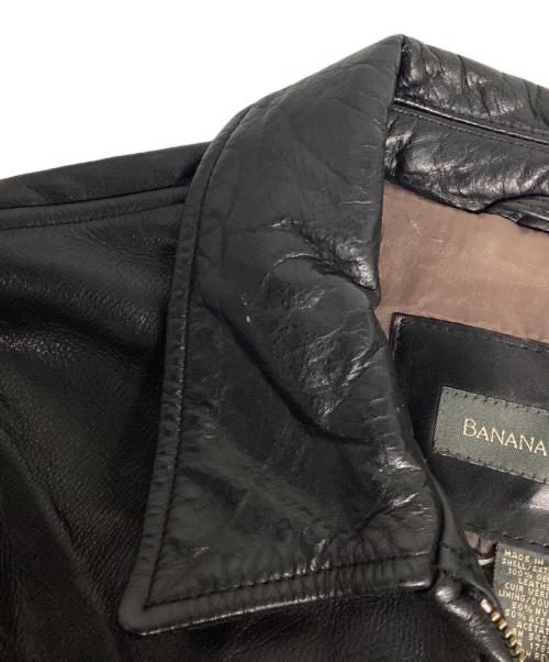 BANANA REPUBLIC（バナナリパブリック）BANANA REPUBLIC (バナナリパブリック) 90'Sレザースイングトップ/ブルゾン ブラック サイズ:Mの古着・服飾アイテム