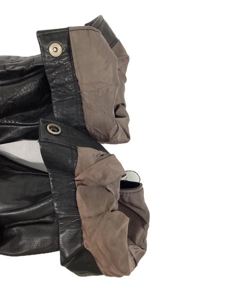 BANANA REPUBLIC（バナナリパブリック）BANANA REPUBLIC (バナナリパブリック) 90'Sレザースイングトップ/ブルゾン ブラック サイズ:Mの古着・服飾アイテム