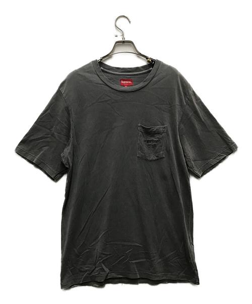 SUPREME（シュプリーム）SUPREME (シュプリーム) CLASSIC LOGO POCKET TEE グレー サイズ:Mの古着・服飾アイテム