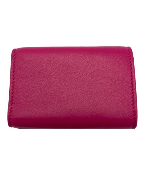 BALENCIAGA（バレンシアガ）BALENCIAGA (バレンシアガ) ペーパーミニウォレット ピンクの古着・服飾アイテム