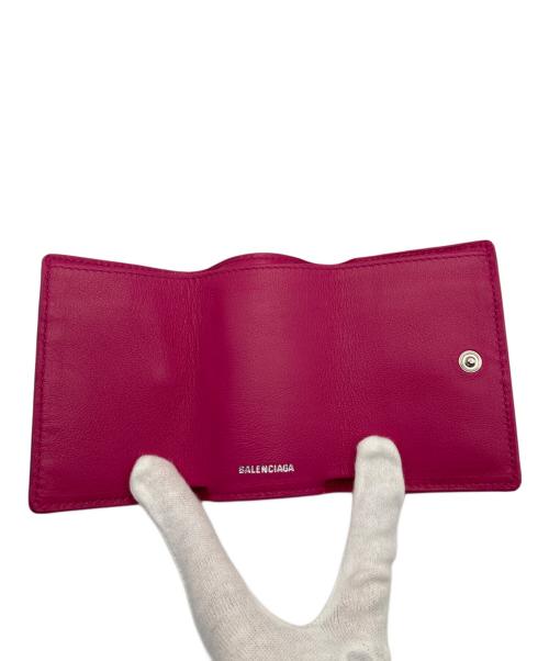 BALENCIAGA（バレンシアガ）BALENCIAGA (バレンシアガ) ペーパーミニウォレット ピンクの古着・服飾アイテム