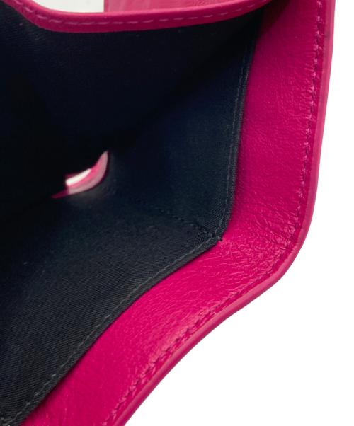 BALENCIAGA（バレンシアガ）BALENCIAGA (バレンシアガ) ペーパーミニウォレット ピンクの古着・服飾アイテム