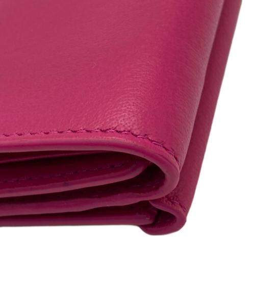 BALENCIAGA（バレンシアガ）BALENCIAGA (バレンシアガ) ペーパーミニウォレット ピンクの古着・服飾アイテム