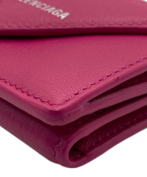 BALENCIAGA（バレンシアガ）BALENCIAGA (バレンシアガ) ペーパーミニウォレット ピンクの古着・服飾アイテム