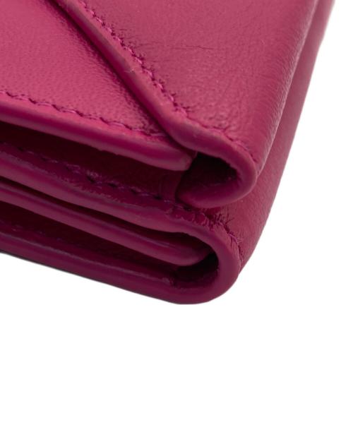 BALENCIAGA（バレンシアガ）BALENCIAGA (バレンシアガ) ペーパーミニウォレット ピンクの古着・服飾アイテム