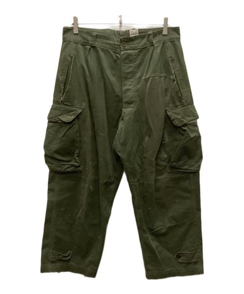 French Army（フランス軍）French Army (フランス軍) M-47前期 カーゴパンツ カーキ サイズ:35の古着・服飾アイテム