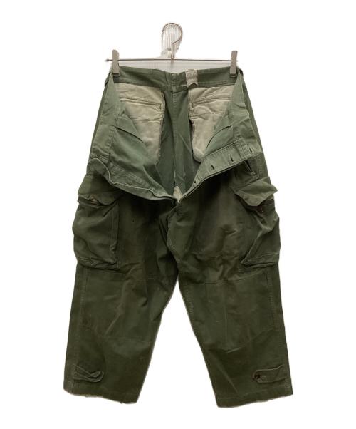 French Army（フランス軍）French Army (フランス軍) M-47前期 カーゴパンツ カーキ サイズ:35の古着・服飾アイテム