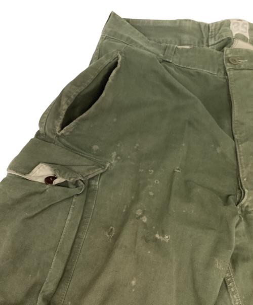French Army（フランス軍）French Army (フランス軍) M-47前期 カーゴパンツ カーキ サイズ:35の古着・服飾アイテム