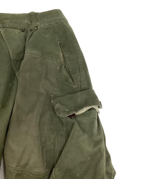 French Army（フランス軍）French Army (フランス軍) M-47前期 カーゴパンツ カーキ サイズ:35の古着・服飾アイテム