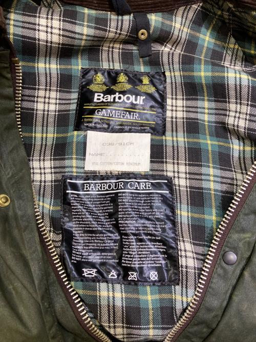 Barbour（バブアー）Barbour (バブアー) 90sGAMEFAIRオイルドコート グリーン サイズ:C36/91cmの古着・服飾アイテム
