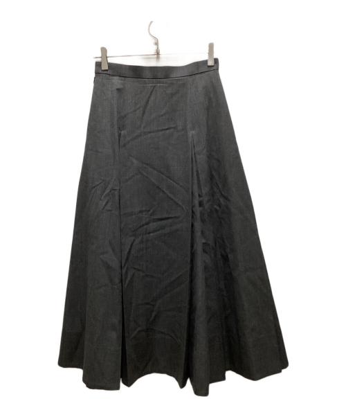 ENFOLD（エンフォルド）ENFOLD (エンフォルド) 24AW ボックスタックスカート グレー サイズ:36の古着・服飾アイテム
