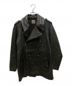 French Armyフランス軍）の古着「80's モーターサイクルレザーコート」｜ブラック
