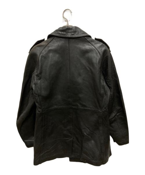 French Army（フランス軍）French Army (フランス軍) 80's モーターサイクルレザーコート ブラック サイズ:92の古着・服飾アイテム