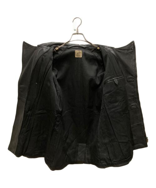 French Army（フランス軍）French Army (フランス軍) 80's モーターサイクルレザーコート ブラック サイズ:92の古着・服飾アイテム